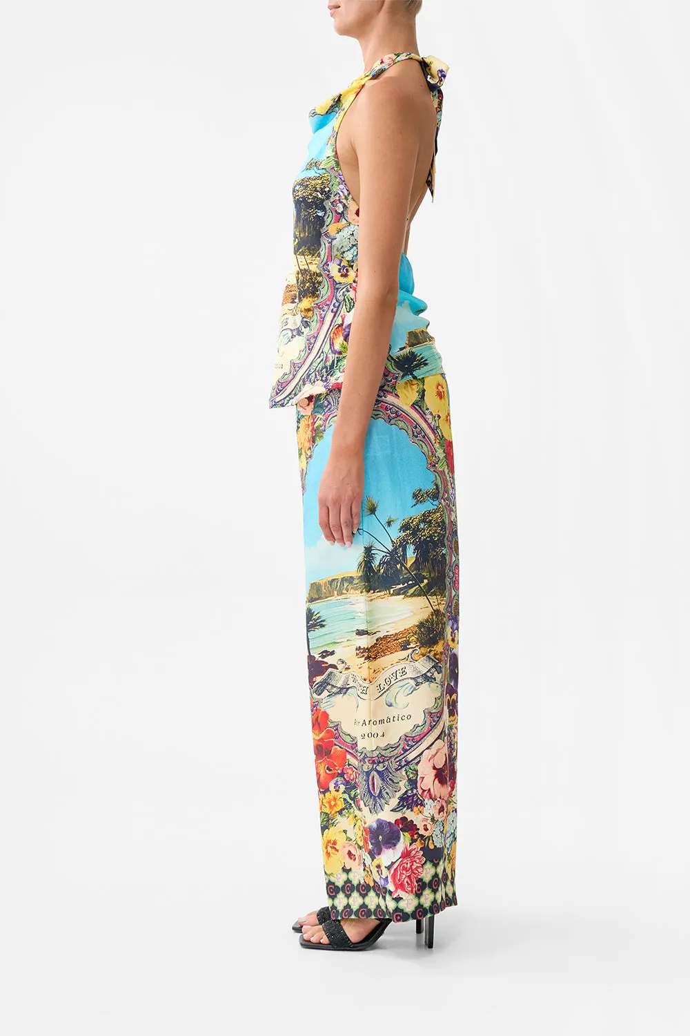 COWL NECK HALTER TOP BATHING BOMBSHELL sold by Camilla product image thumbnail 4