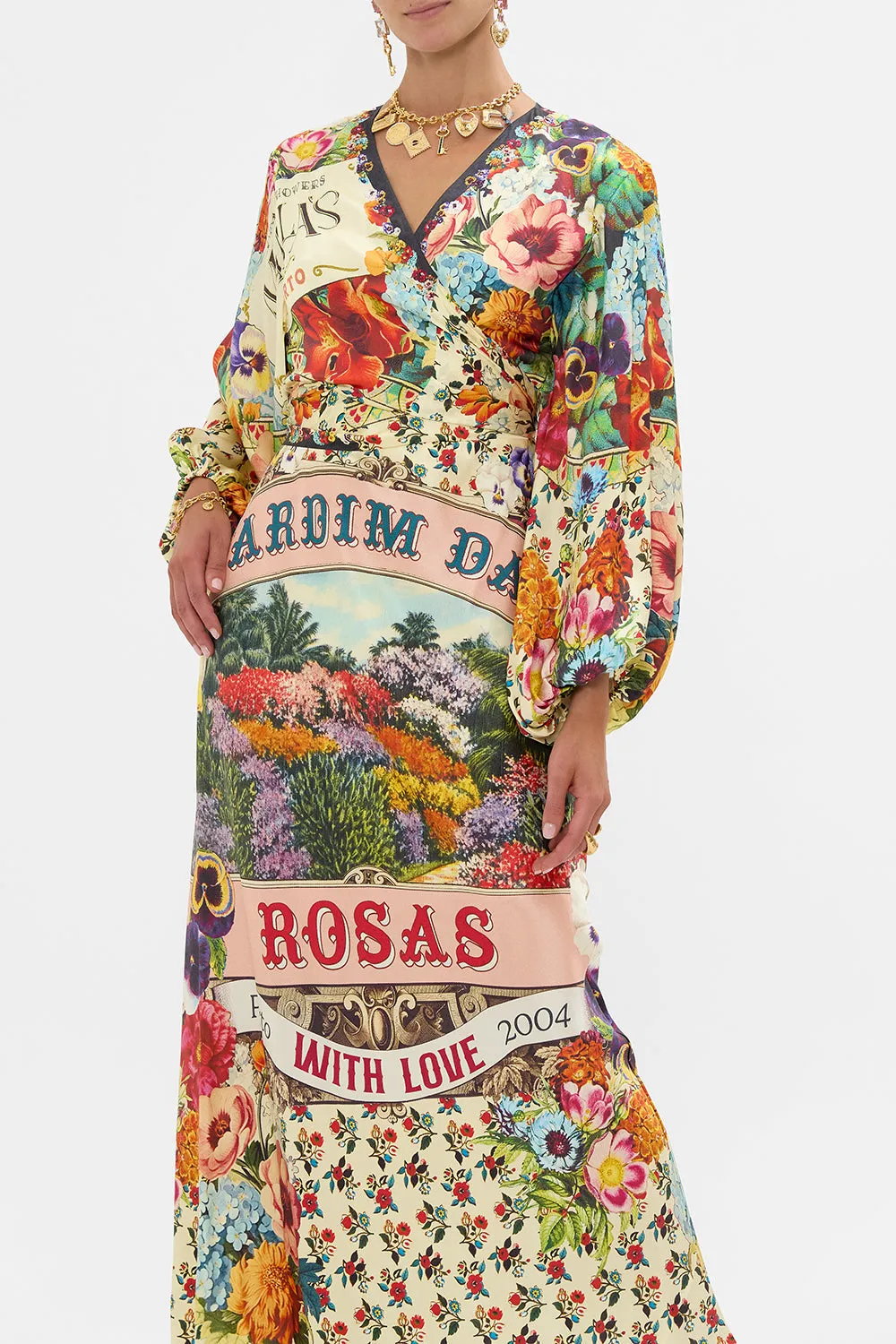 BLOUSON SLEEVE BIAS DRESS AROMATIC AMOR sold by Camilla product image thumbnail 5