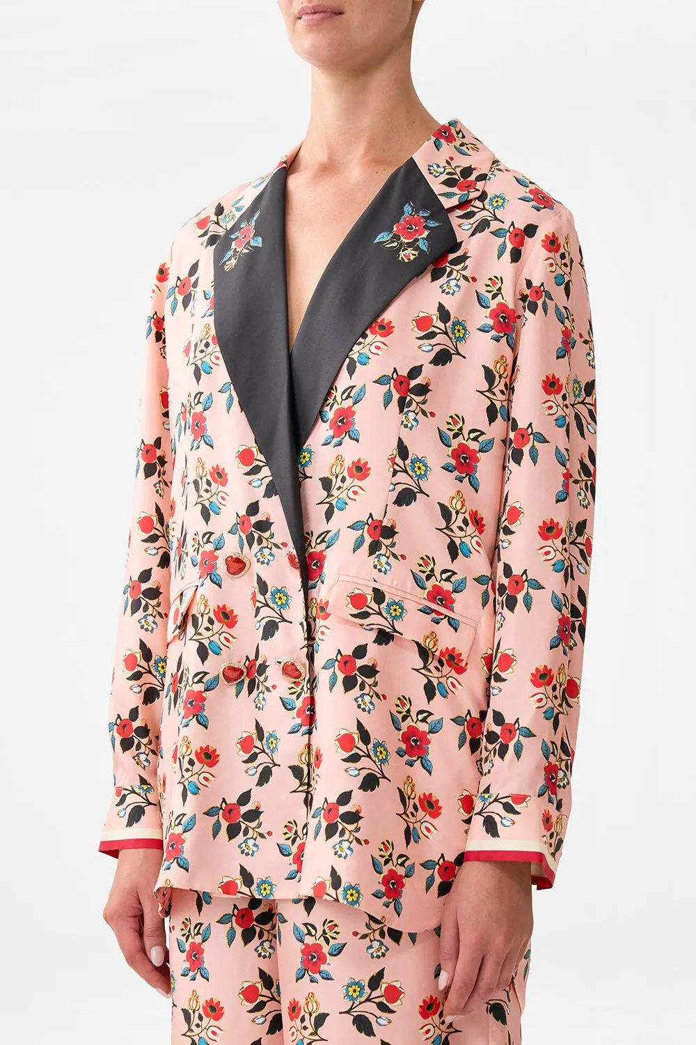 DOUBLE BREASTED SOFT JACKET PINK PORTO sold by Camilla product image thumbnail 5