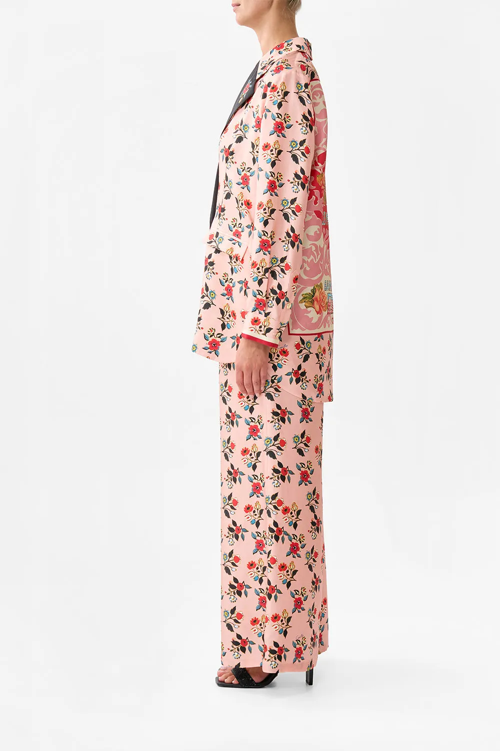 DOUBLE BREASTED SOFT JACKET PINK PORTO sold by Camilla product image thumbnail 4