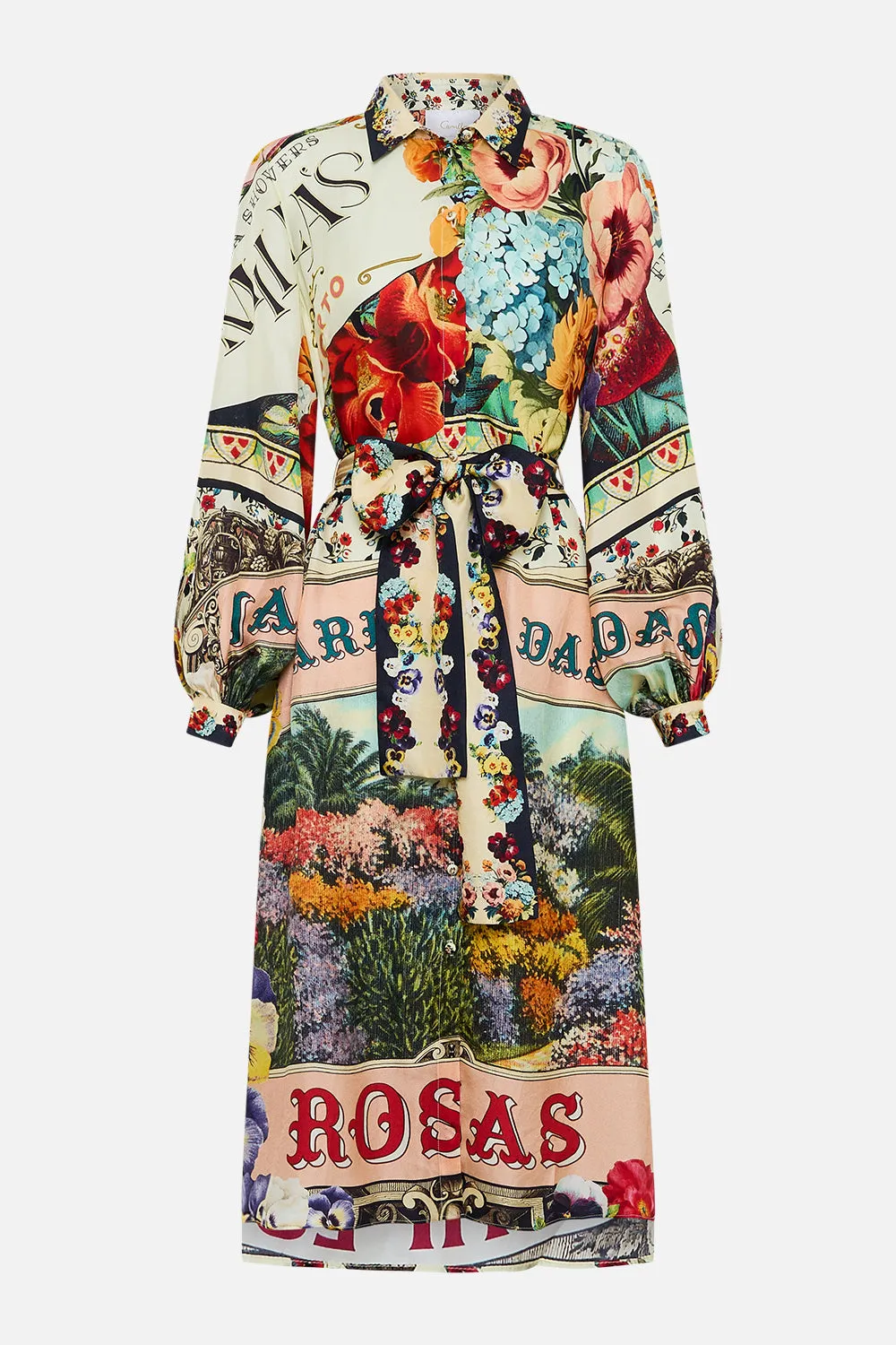 HIGH LOW MIDI SHIRT DRESS AROMATIC AMOR sold by Camilla product image thumbnail 3