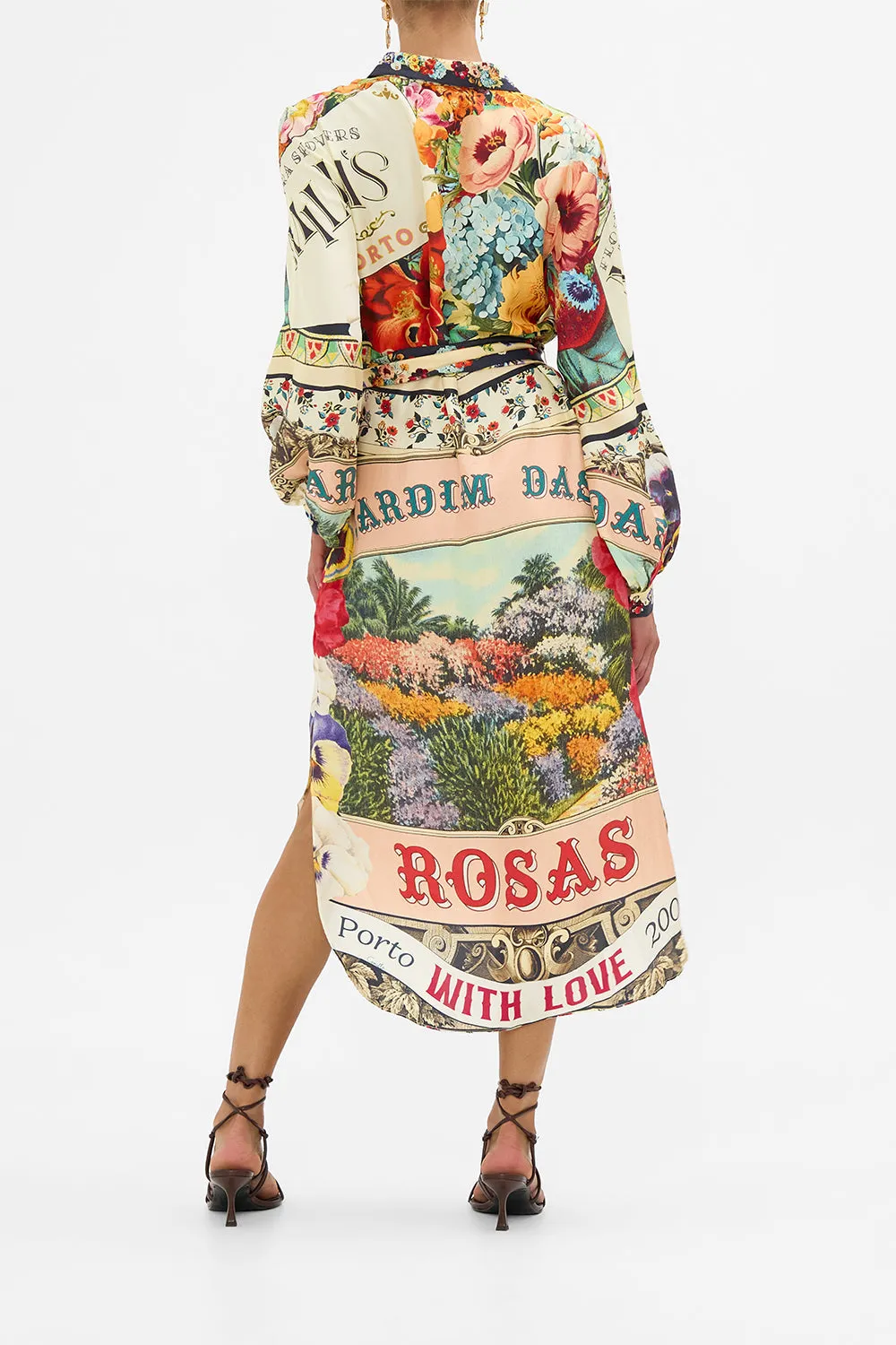 HIGH LOW MIDI SHIRT DRESS AROMATIC AMOR sold by Camilla product image thumbnail 2