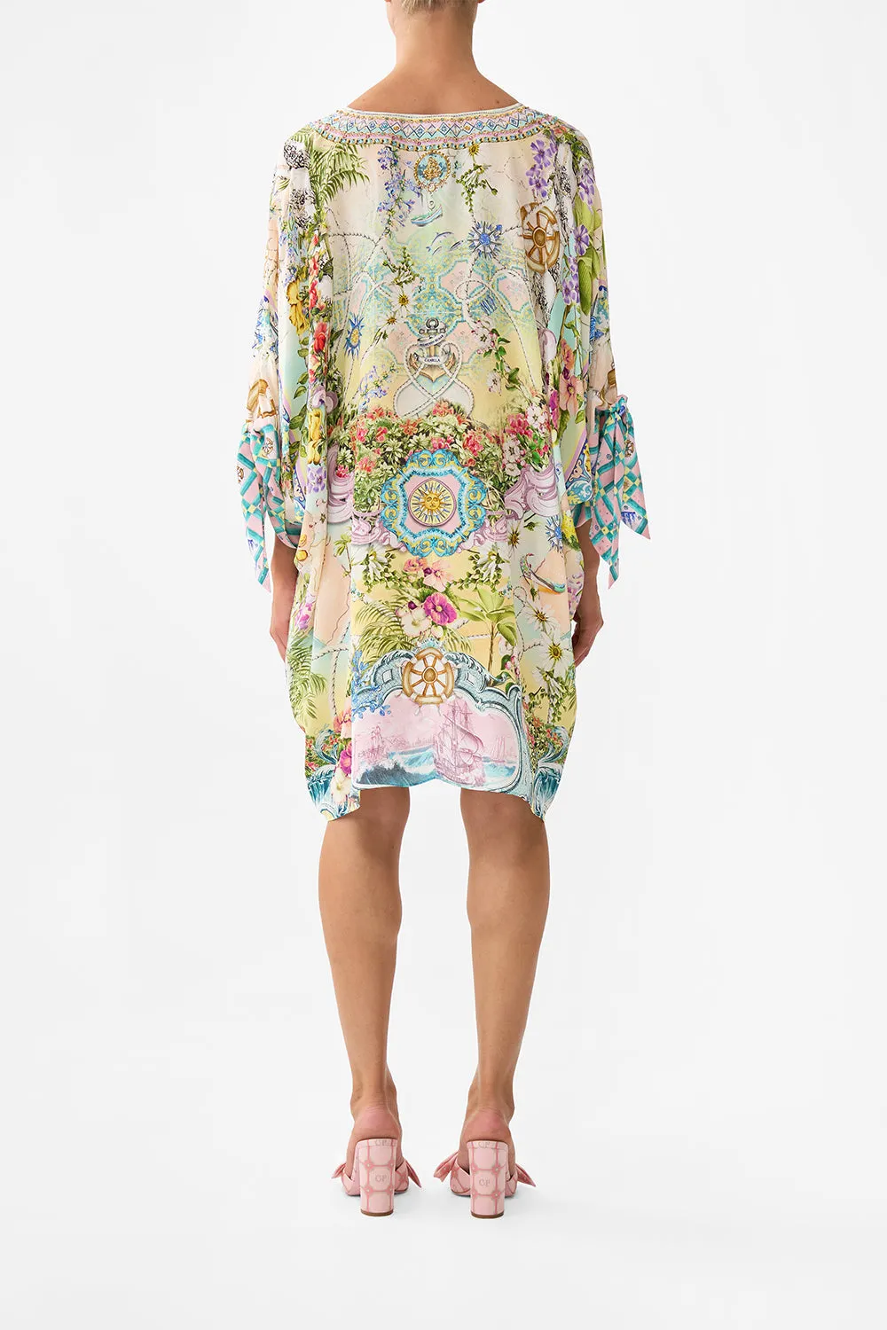 TIE SLEEVE SHORT V NECK KAFTAN JUST COASTING sold by Camilla product image thumbnail 2