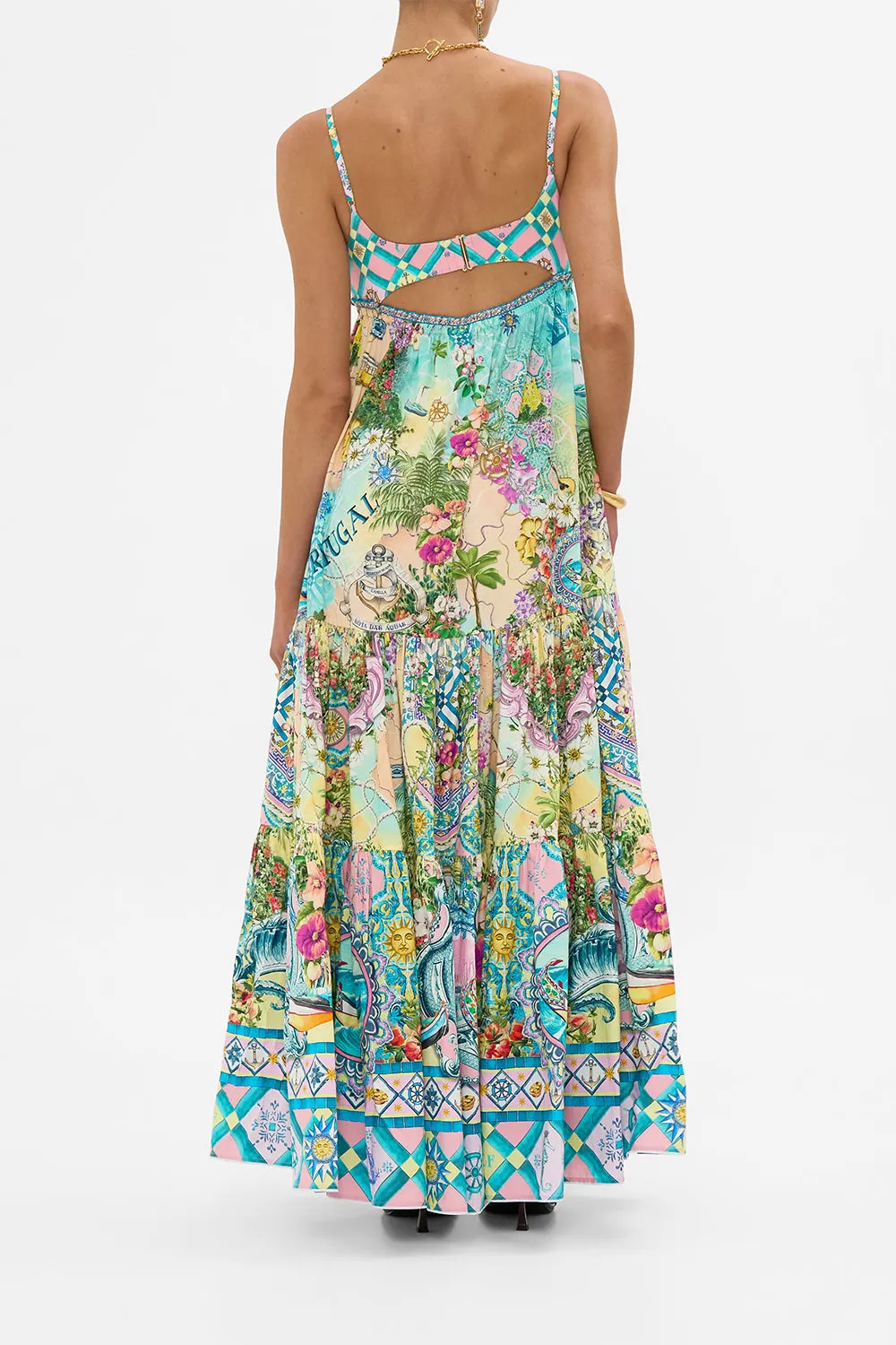 LONG DRESS WITH JERSEY BODICE JUST COASTING sold by Camilla product image thumbnail 2