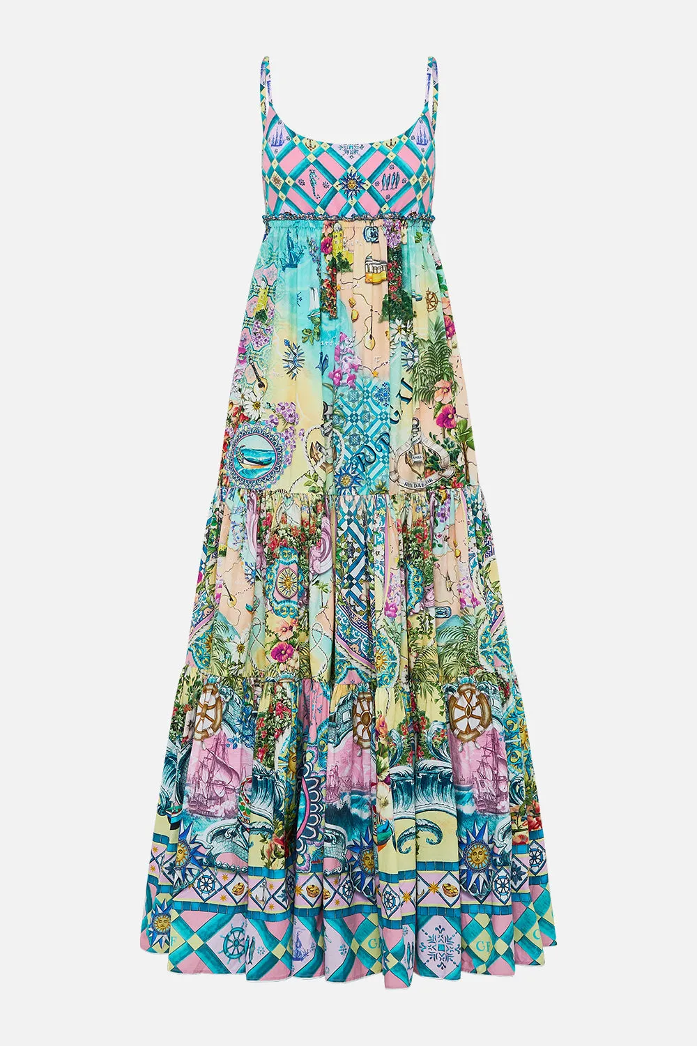 LONG DRESS WITH JERSEY BODICE JUST COASTING sold by Camilla product image thumbnail 3