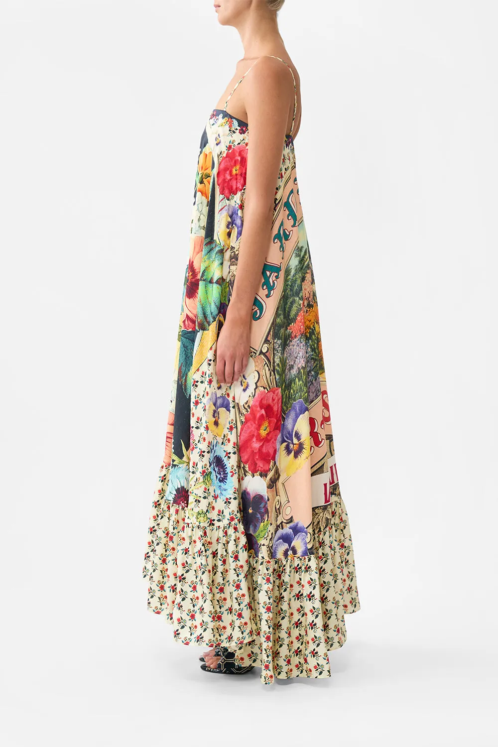 STRAPLESS MAXI WITH RUFFLE HEM AROMATIC AMOR sold by Camilla product image thumbnail 4
