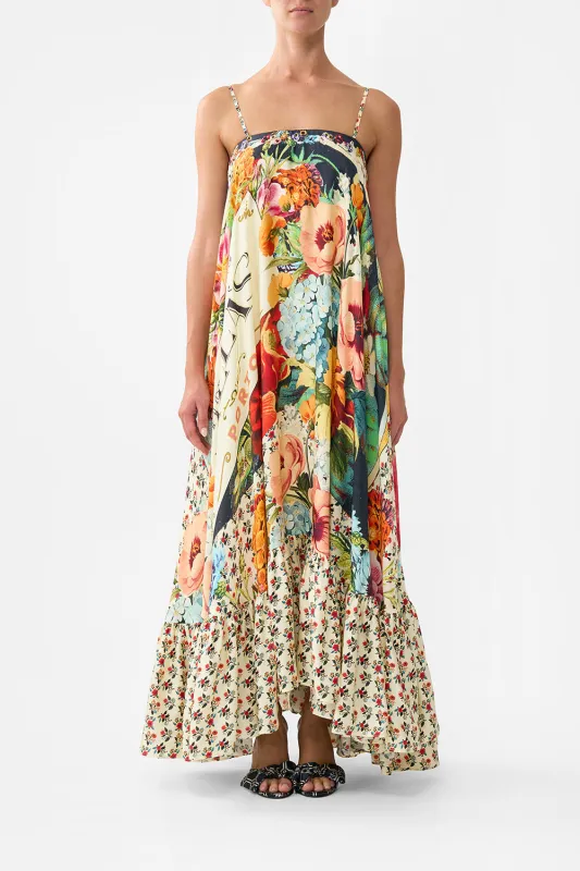 STRAPLESS MAXI WITH RUFFLE HEM AROMATIC AMOR sold by Camilla