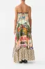 STRAPLESS MAXI WITH RUFFLE HEM AROMATIC AMOR sold by Camilla
