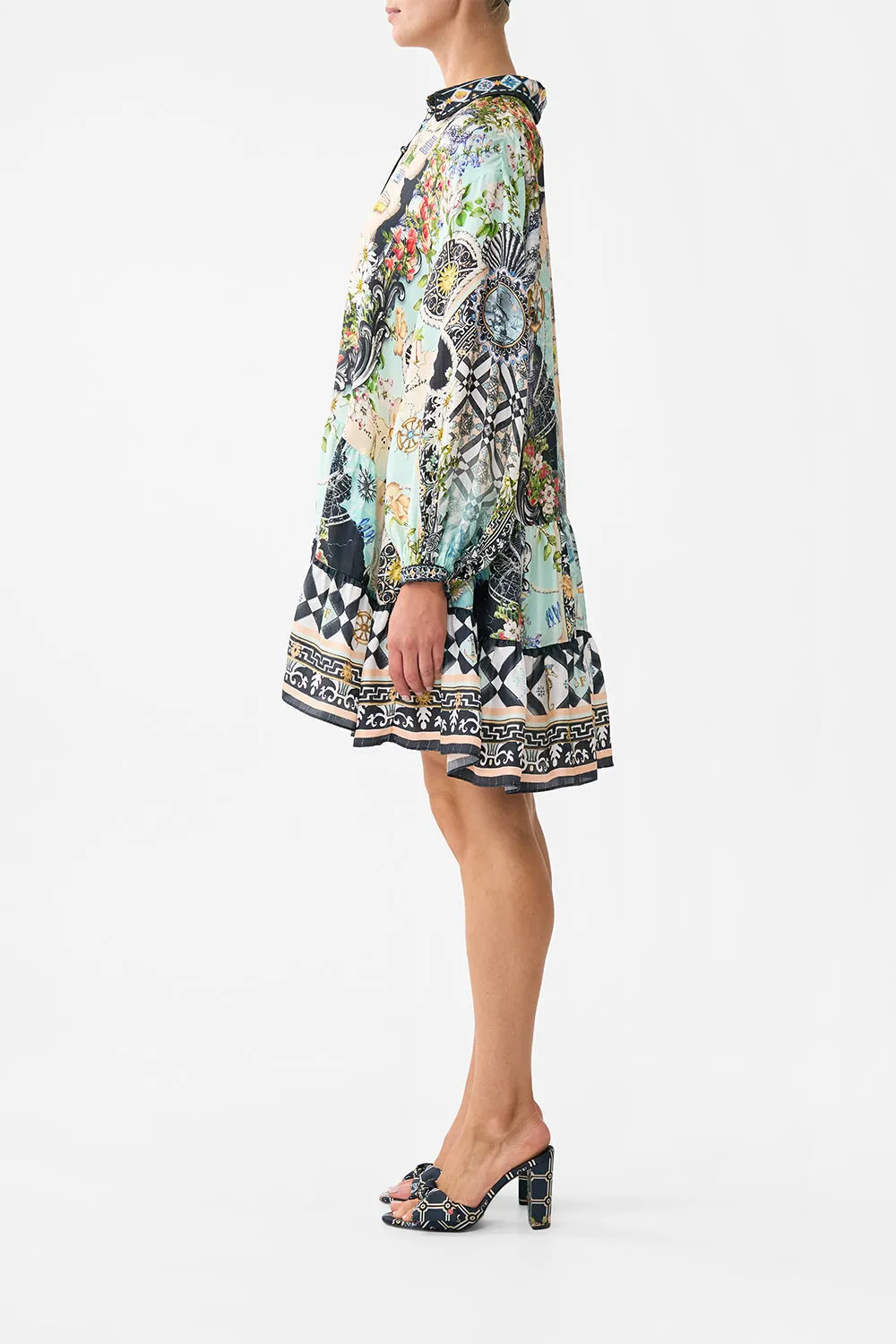 LONG SLEEVE TIERED SHORT DRESS FOLK AFLOAT sold by Camilla product image thumbnail 4