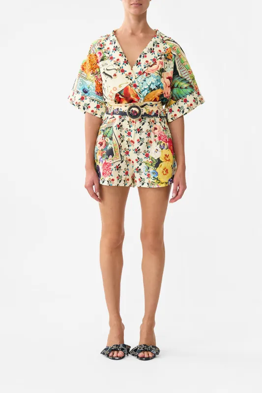 TUCK FRONT SHORT AROMATIC AMOR sold by Camilla