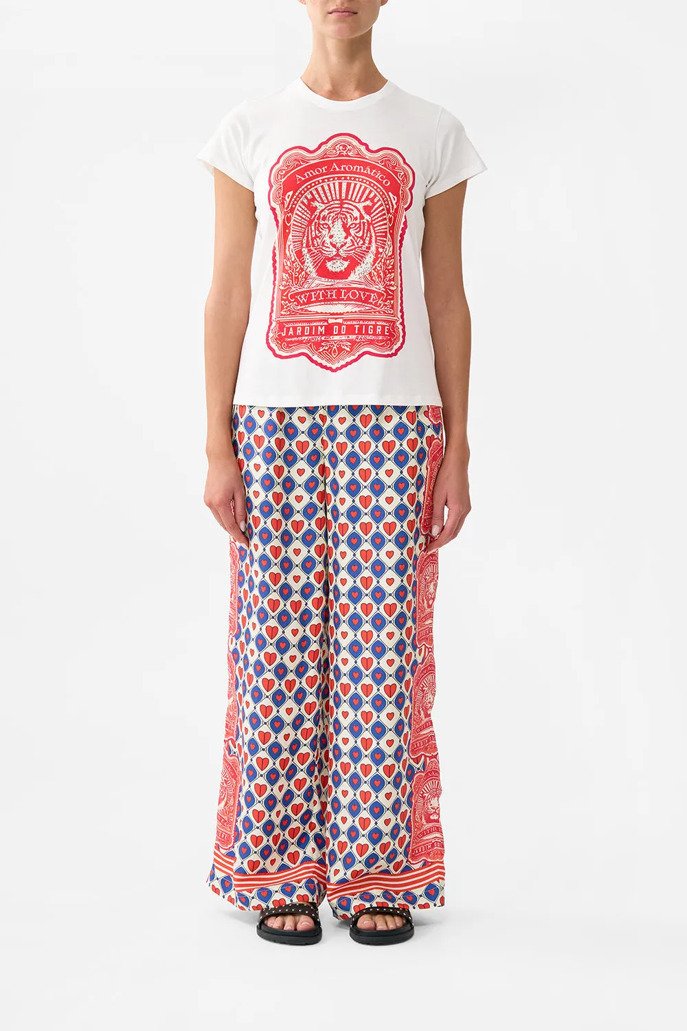 SLIM FIT ROUND NECK T-SHIRT RINSE & ROAR sold by Camilla