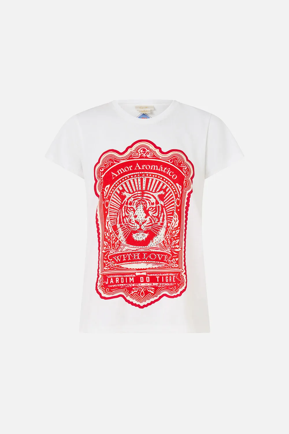 SLIM FIT ROUND NECK T-SHIRT RINSE & ROAR sold by Camilla product image thumbnail 3