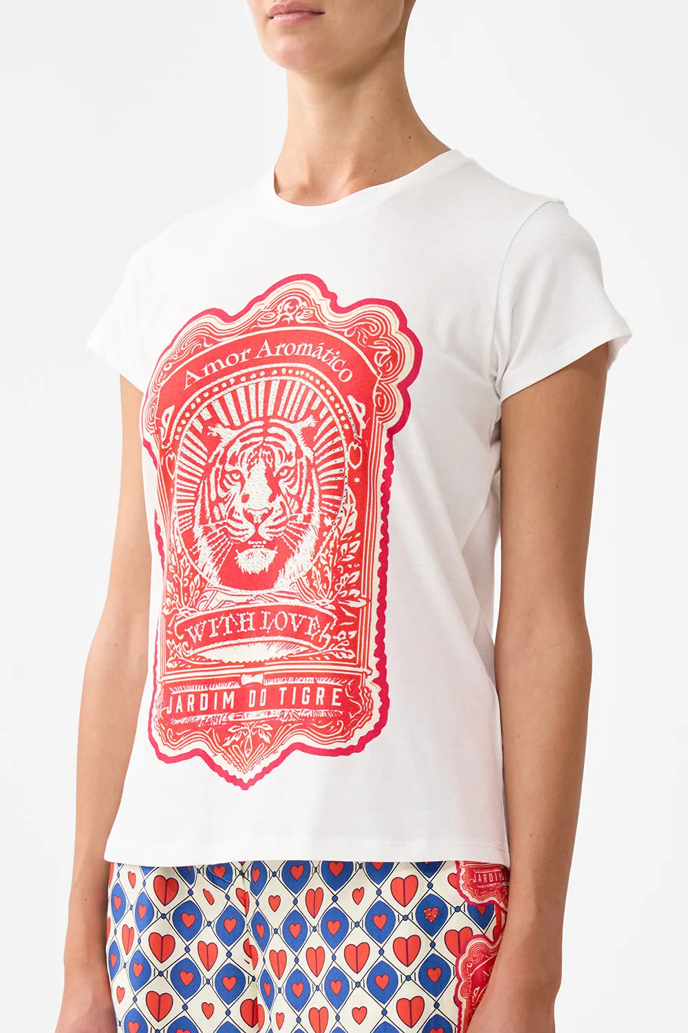 SLIM FIT ROUND NECK T-SHIRT RINSE & ROAR sold by Camilla product image thumbnail 5