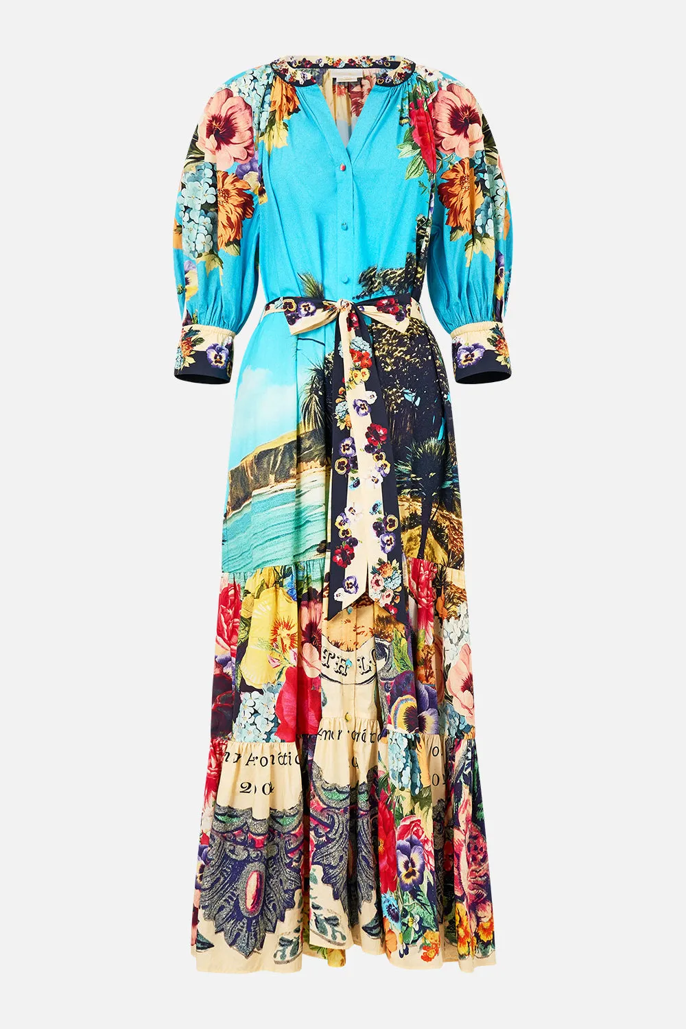 TIERED SHIRT DRESS WITH SHORT SLEEVE BATHING BOMBSHELL sold by Camilla product image thumbnail 3