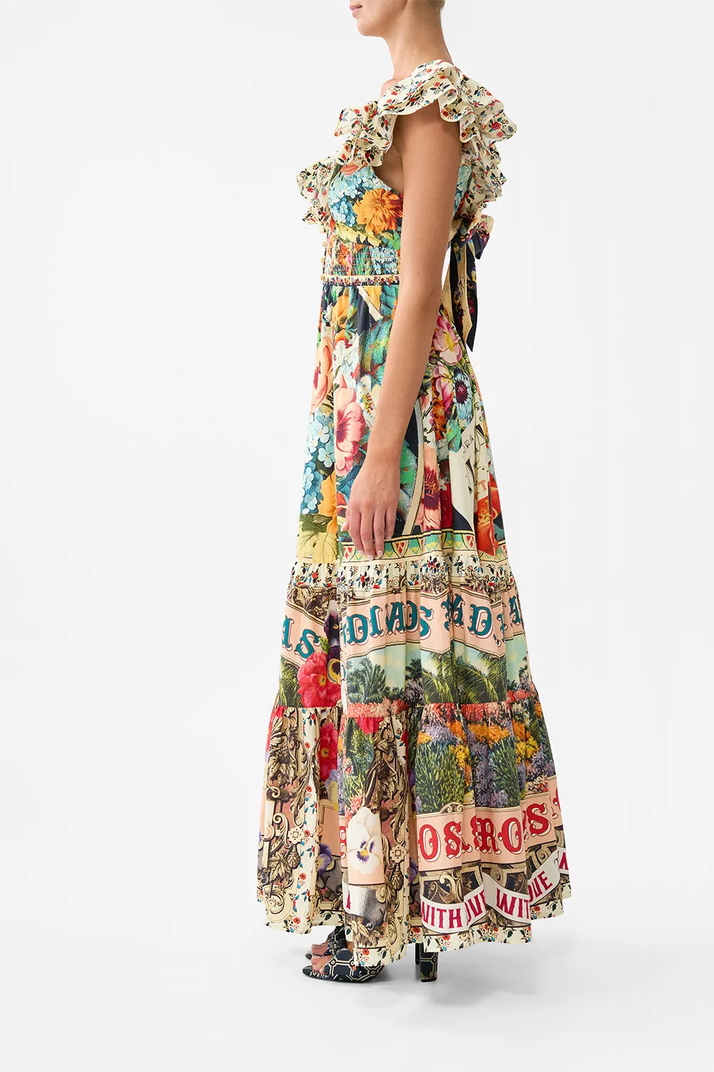 TIERED DRESS WITH NECK FRILL AROMATIC AMOR sold by Camilla product image thumbnail 4