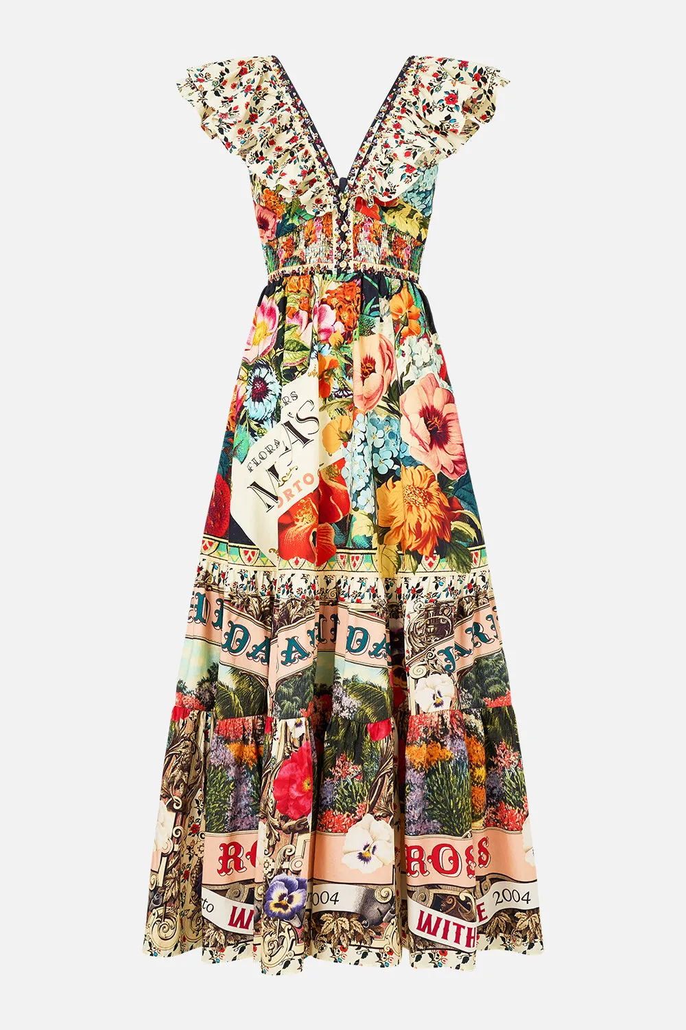 TIERED DRESS WITH NECK FRILL AROMATIC AMOR sold by Camilla product image thumbnail 3