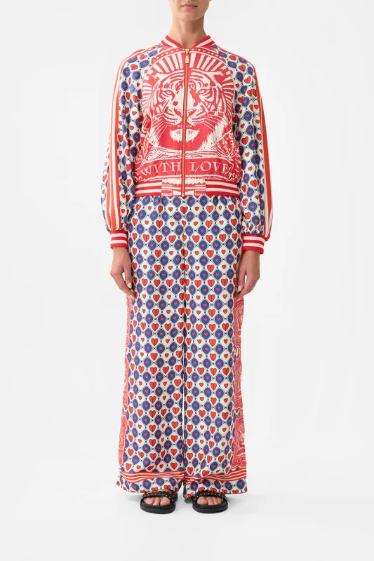 PANELLED SLEEVE BLOUSON BOMBER RINSE & ROAR made by Camilla