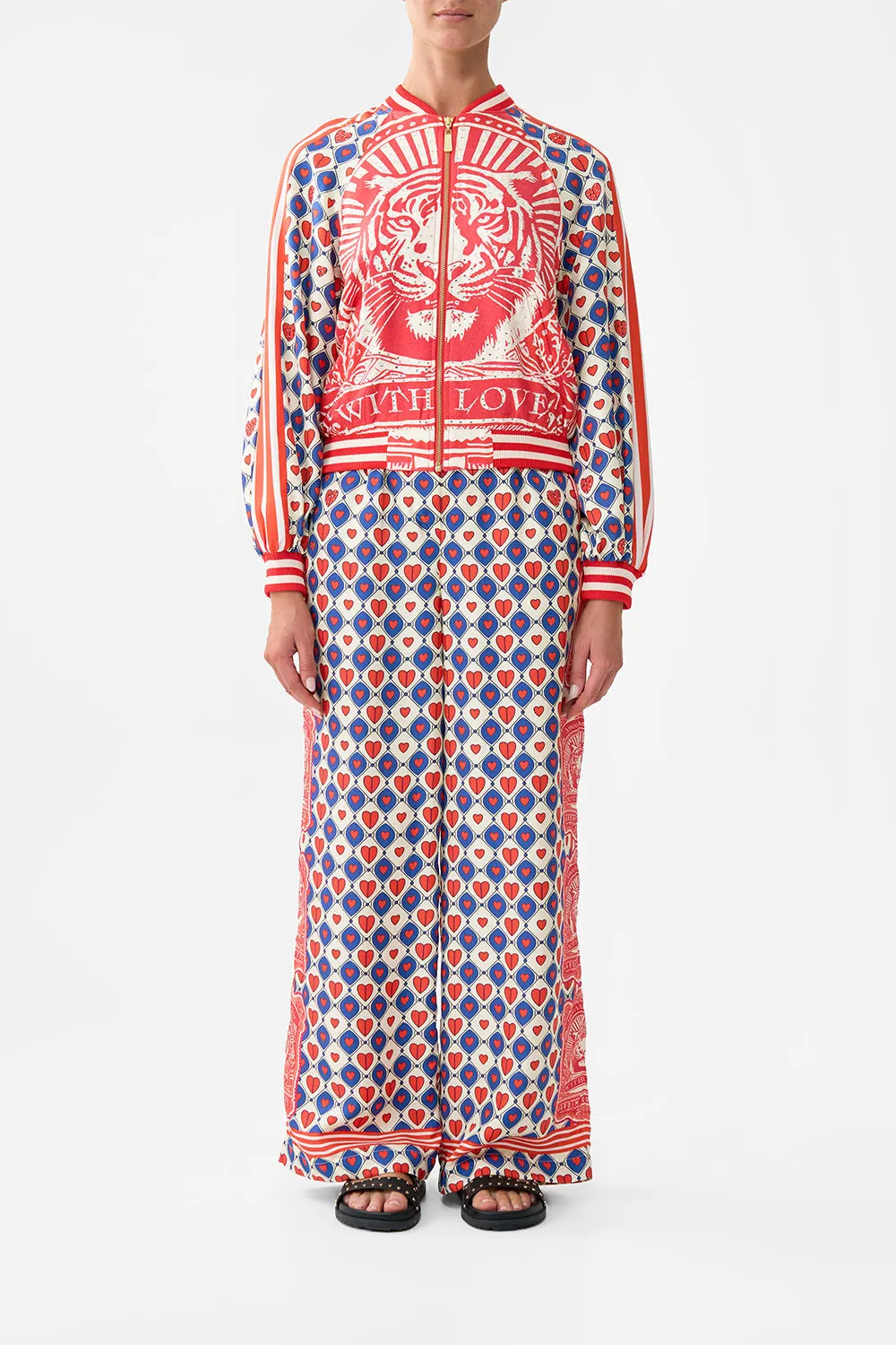 PANELLED SLEEVE BLOUSON BOMBER RINSE & ROAR sold by Camilla