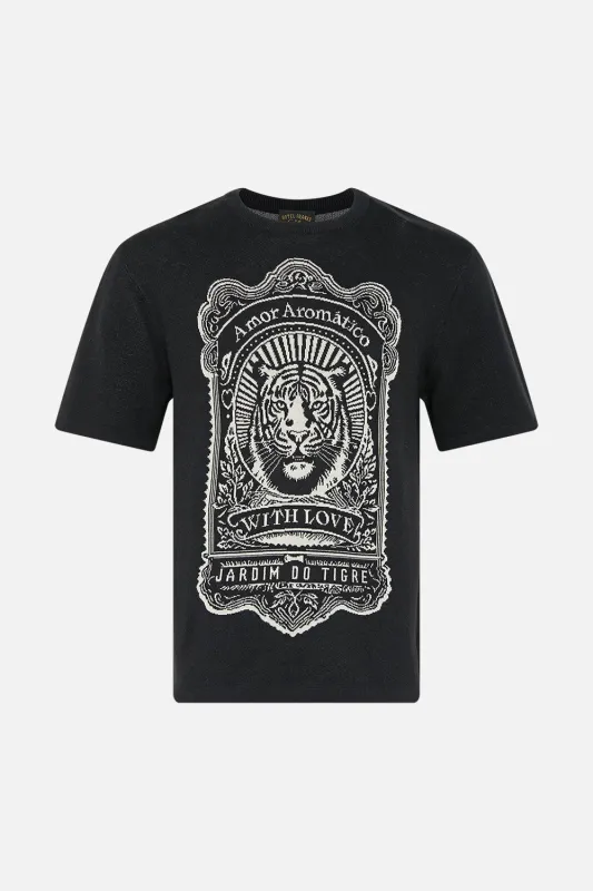 RELAXED FIT JACQUARD KNIT CREW NECK TEE RINSE & ROAR sold by Camilla