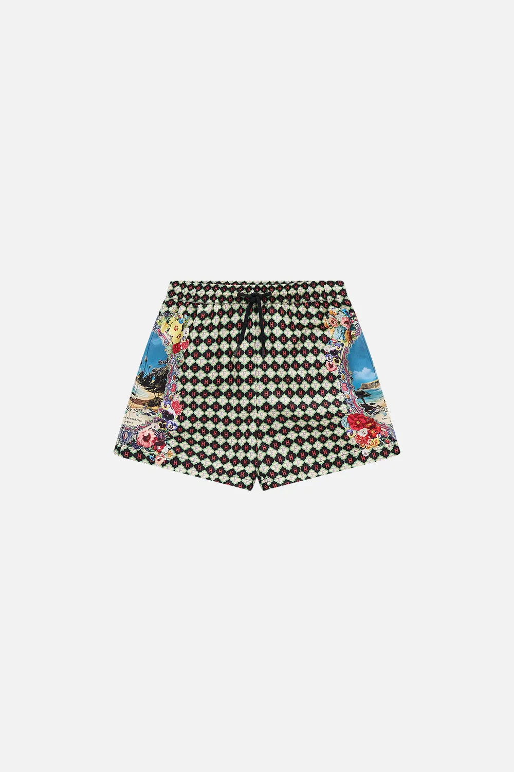 BOYS MID BOARDSHORT WITH ELASTIC WAIST 4-10 BATHING BOMBSHELL sold by Camilla