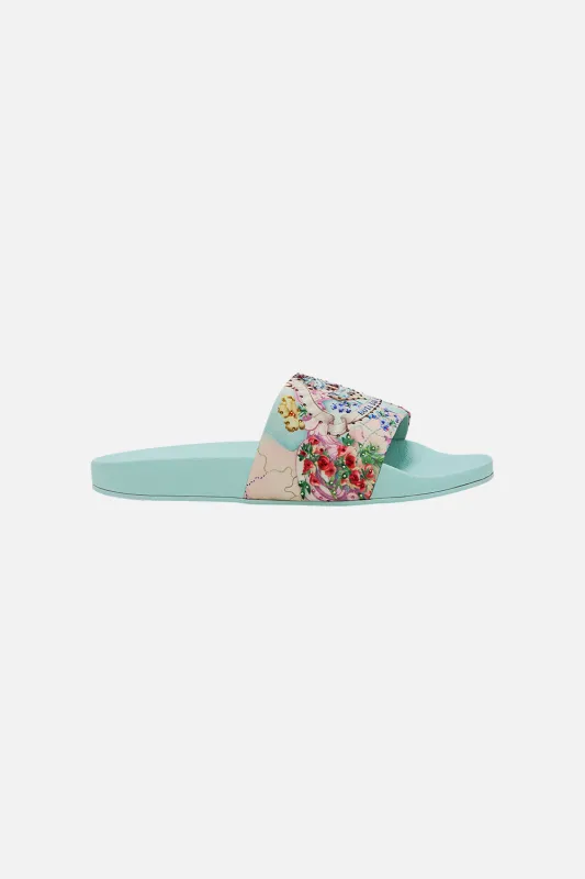 AMELIA POOL SLIDES JUST COASTING sold by Camilla