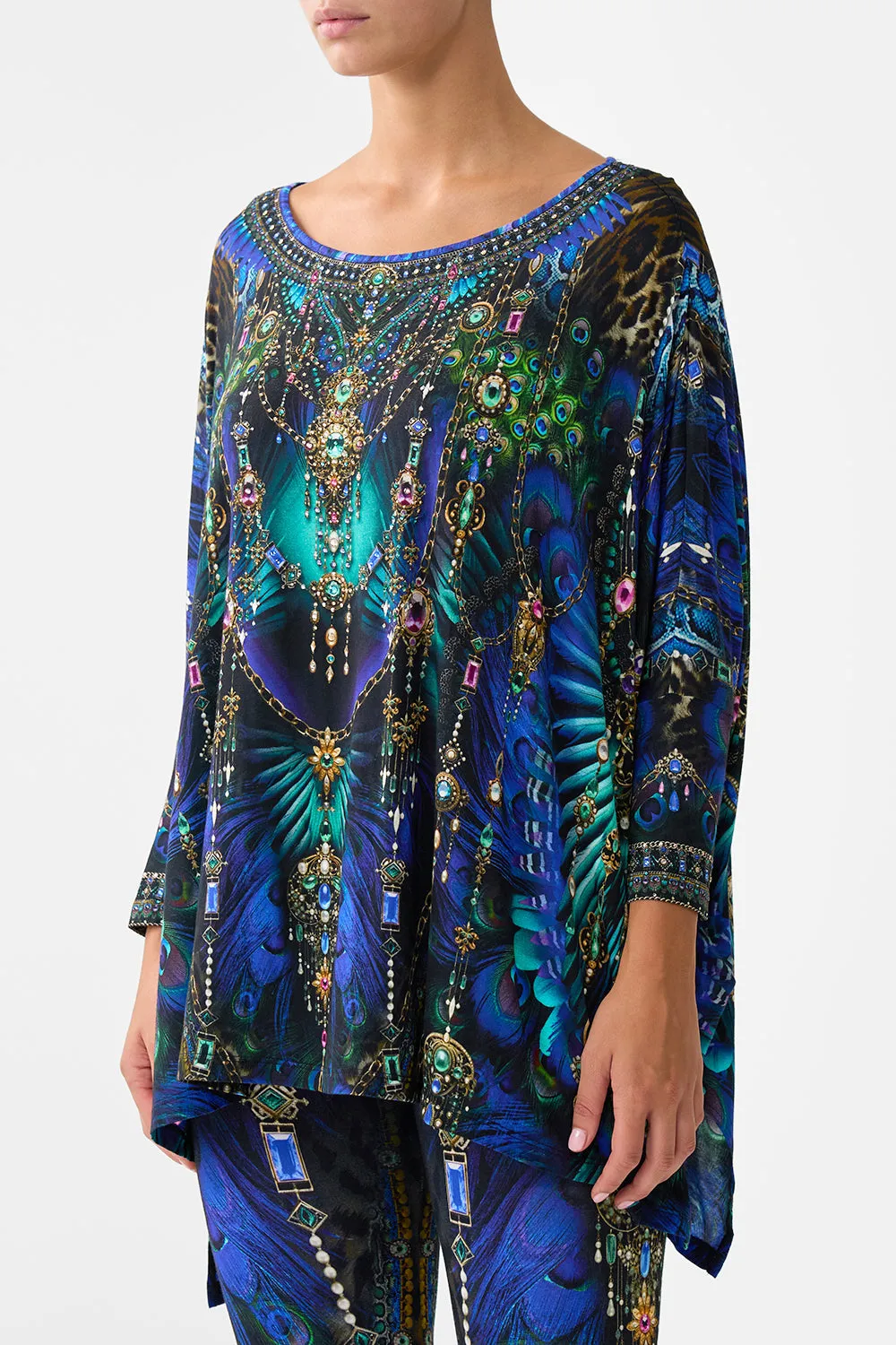 SCOOP NECK SLOUCH TEE DOMINICAN DECADENCE sold by Camilla product image thumbnail 5