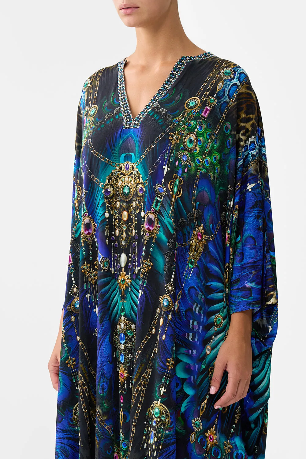 JERSEY LONG KAFTAN WITH ROUNDED HEM DOMINICAN DECADENCE sold by Camilla product image thumbnail 5