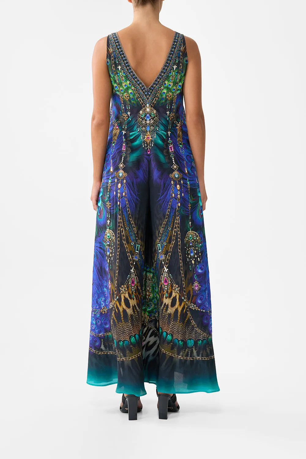 V NECK FLARED JUMPSUIT DOMINICAN DECADENCE sold by Camilla product image thumbnail 2