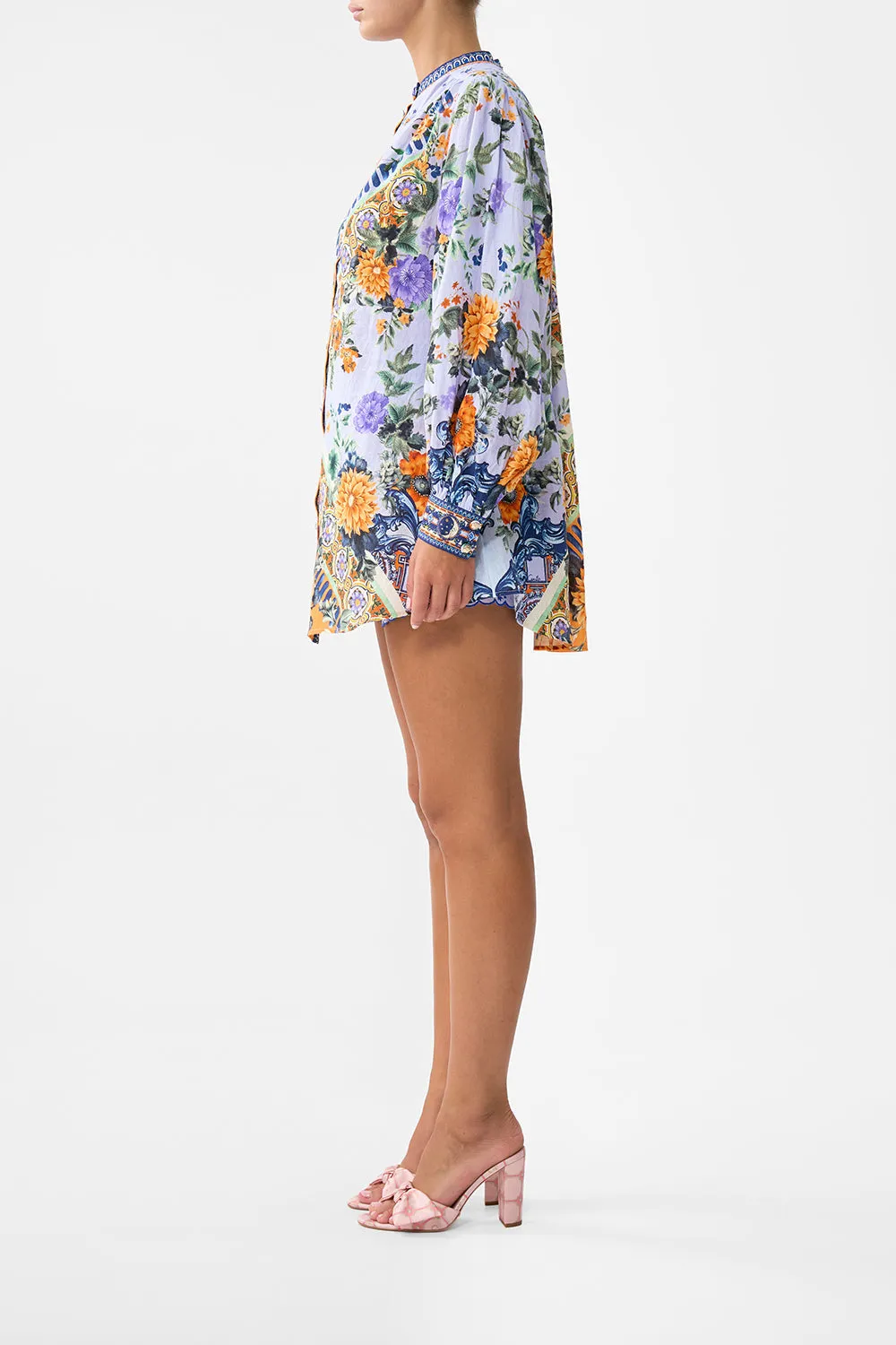 BLOUSON SLEEVE LONG LENGTH BLOUSE WITH YOKE LUSCIOUS IN LISBON sold by Camilla product image thumbnail 4