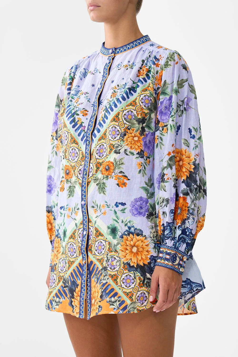 BLOUSON SLEEVE LONG LENGTH BLOUSE WITH YOKE LUSCIOUS IN LISBON sold by Camilla product image thumbnail 5