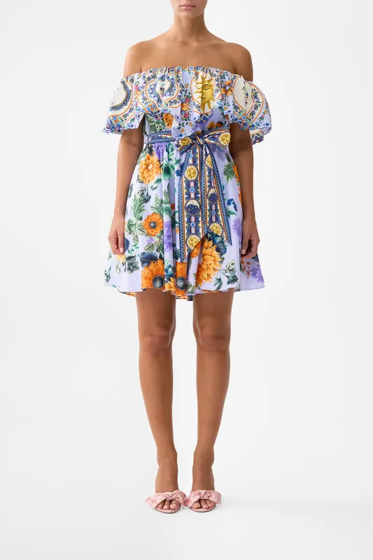 SHOULDER FRILL SHORT DRESS LUSCIOUS IN LISBON sold by Camilla