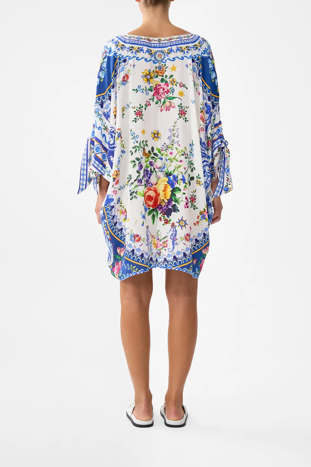 TIE SLEEVE SHORT V NECK KAFTAN TILES DARLS sold by Camilla product image thumbnail 2