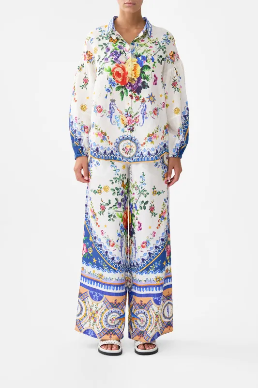 BALLOON SLEEVE BLOUSE TILES DARLS sold by Camilla