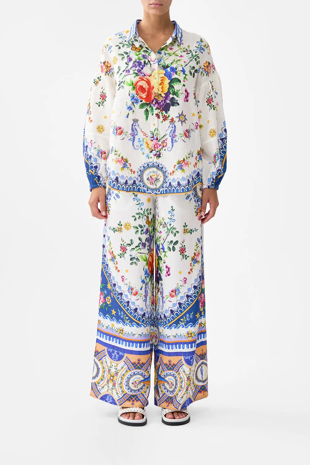 BALLOON SLEEVE BLOUSE TILES DARLS sold by Camilla