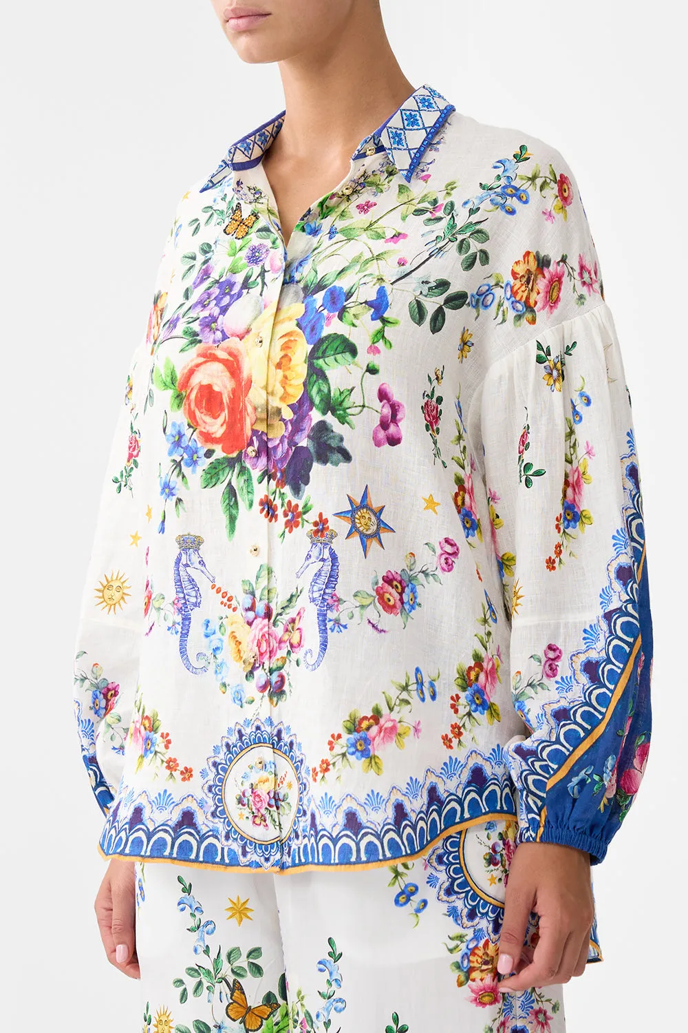 BALLOON SLEEVE BLOUSE TILES DARLS sold by Camilla product image thumbnail 5