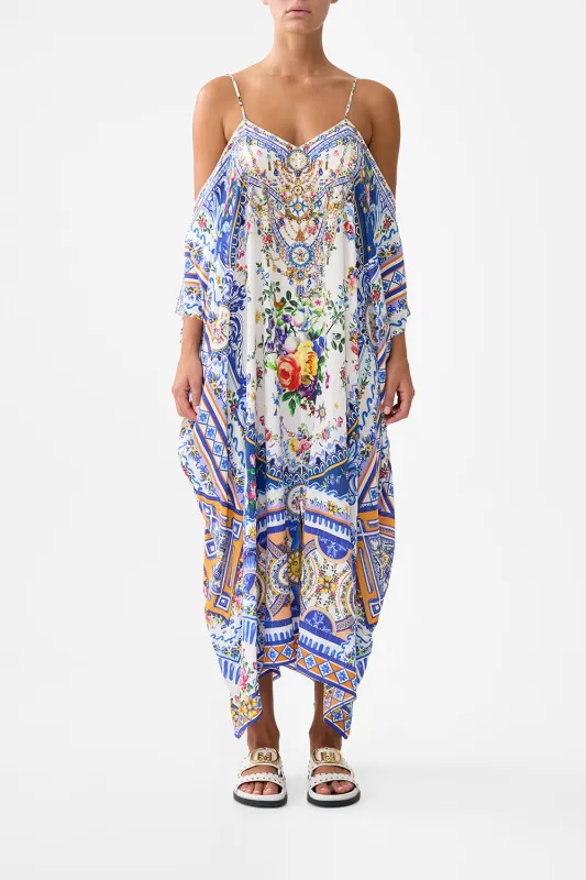 DROP SHOULDER STRAP KAFTAN TILES DARLS sold by Camilla