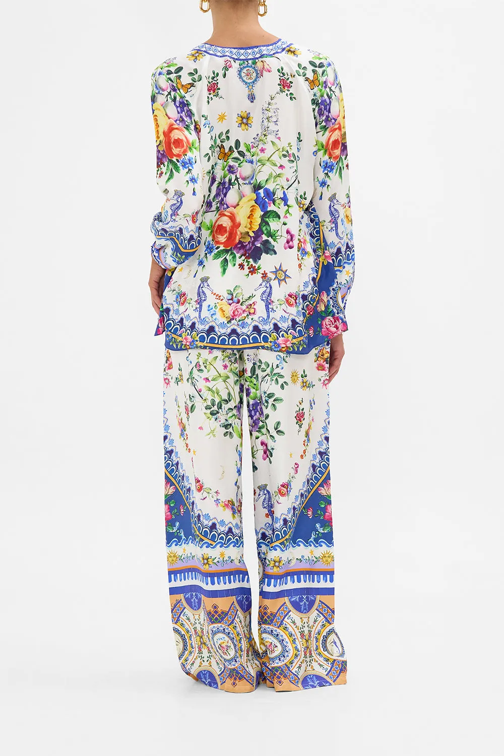 LACE UP BLOUSE TILES DARLS sold by Camilla product image thumbnail 2