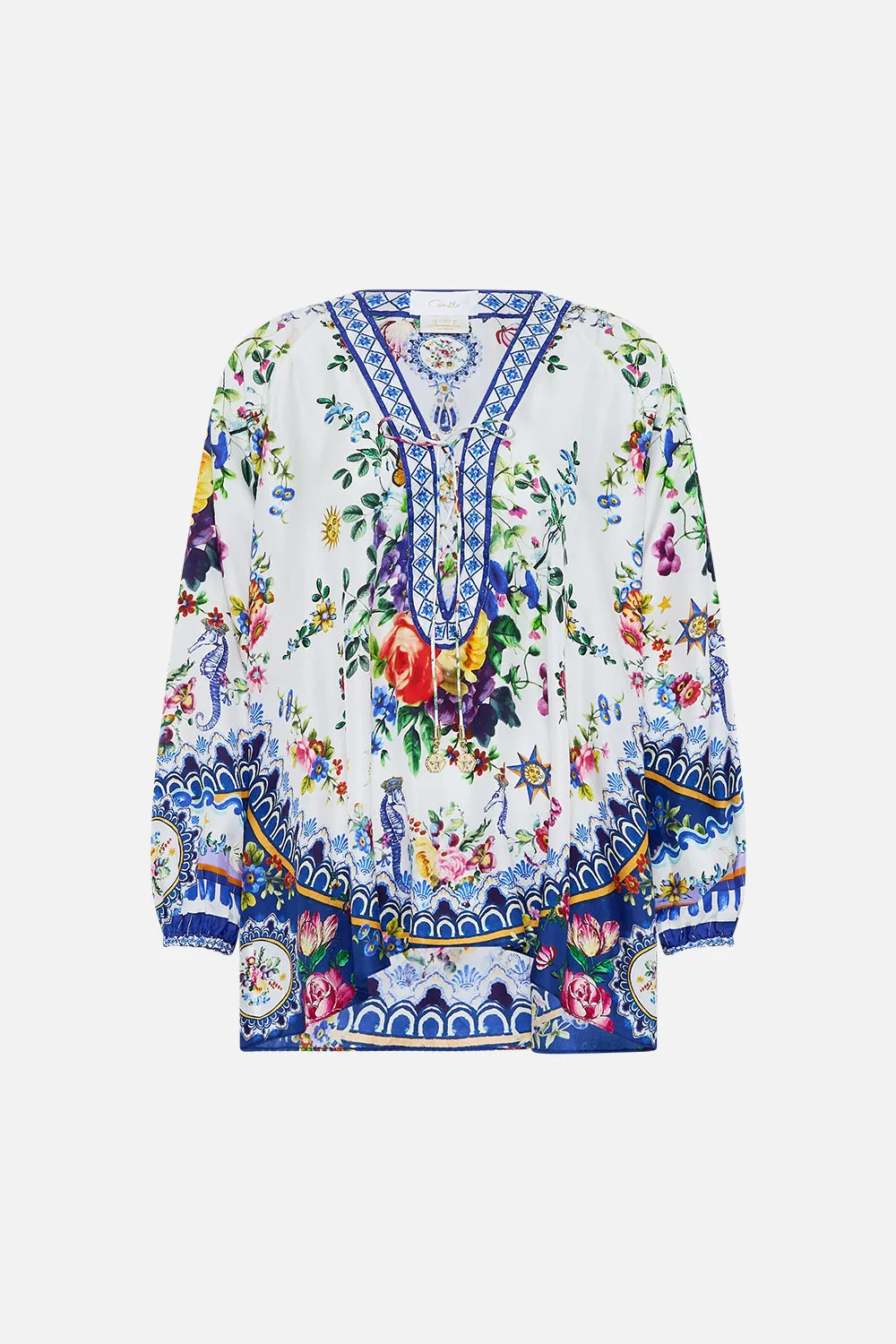 LACE UP BLOUSE TILES DARLS sold by Camilla product image thumbnail 3