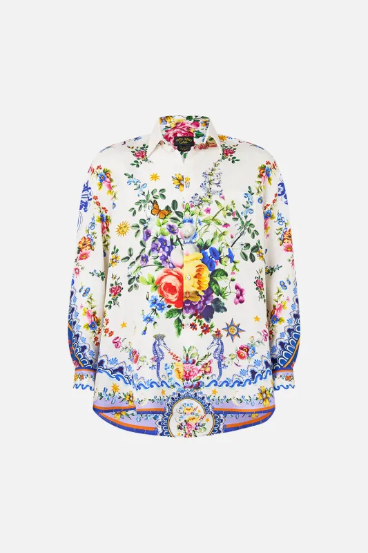 LONG SLEEVE OVERSIZED SHIRT TILES DARLS sold by Camilla