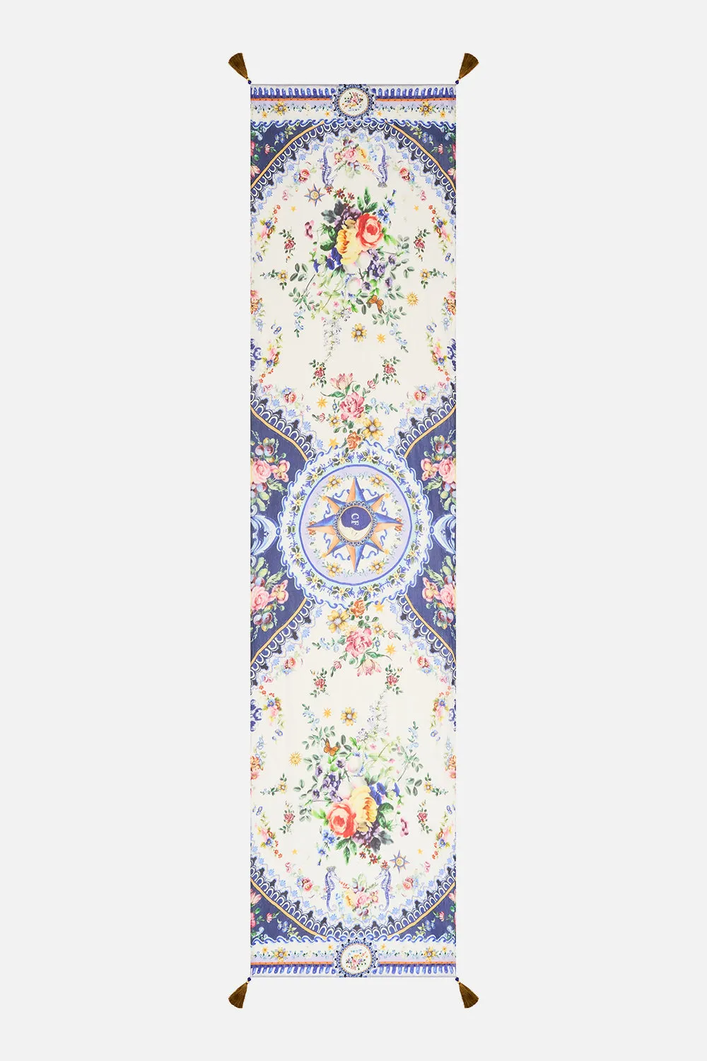 LONG SILK CRINKLE CHIFFON SCARF TILES DARLS sold by Camilla product image thumbnail 2