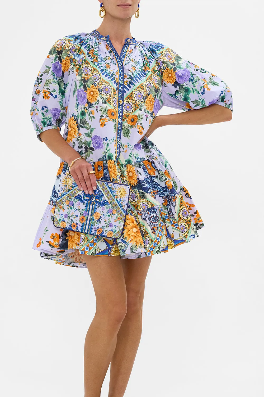 SMALL CANVAS CLUTCH LUSCIOUS IN LISBON sold by Camilla product image thumbnail 5