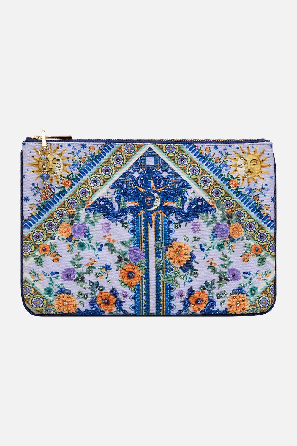 SMALL CANVAS CLUTCH LUSCIOUS IN LISBON sold by Camilla