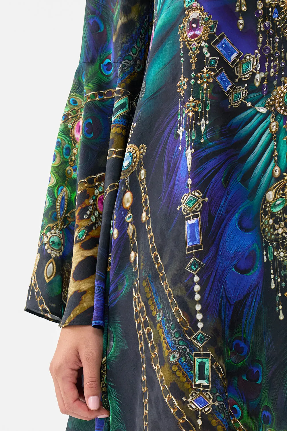 V-NECK FLARED SLEEVE MINI DRESS DOMINICAN DECADENCE sold by Camilla product image thumbnail 5