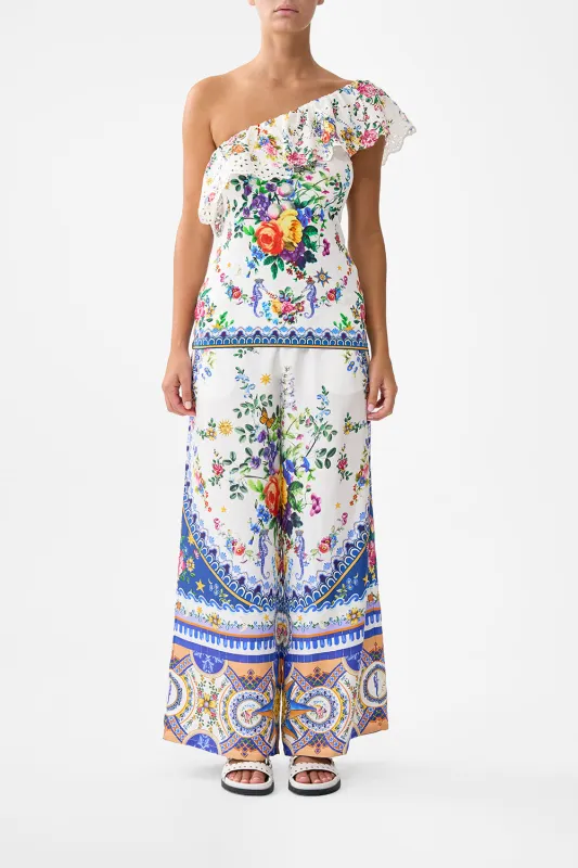 ONE SHOULDER FITTED JERSEY TANK TILES DARLS sold by Camilla