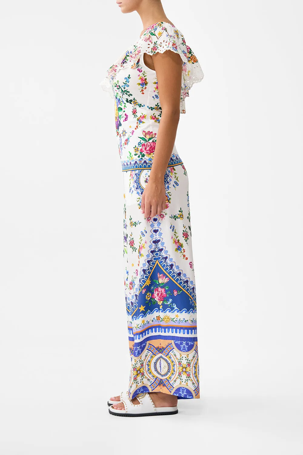 ONE SHOULDER FITTED JERSEY TANK TILES DARLS sold by Camilla product image thumbnail 4