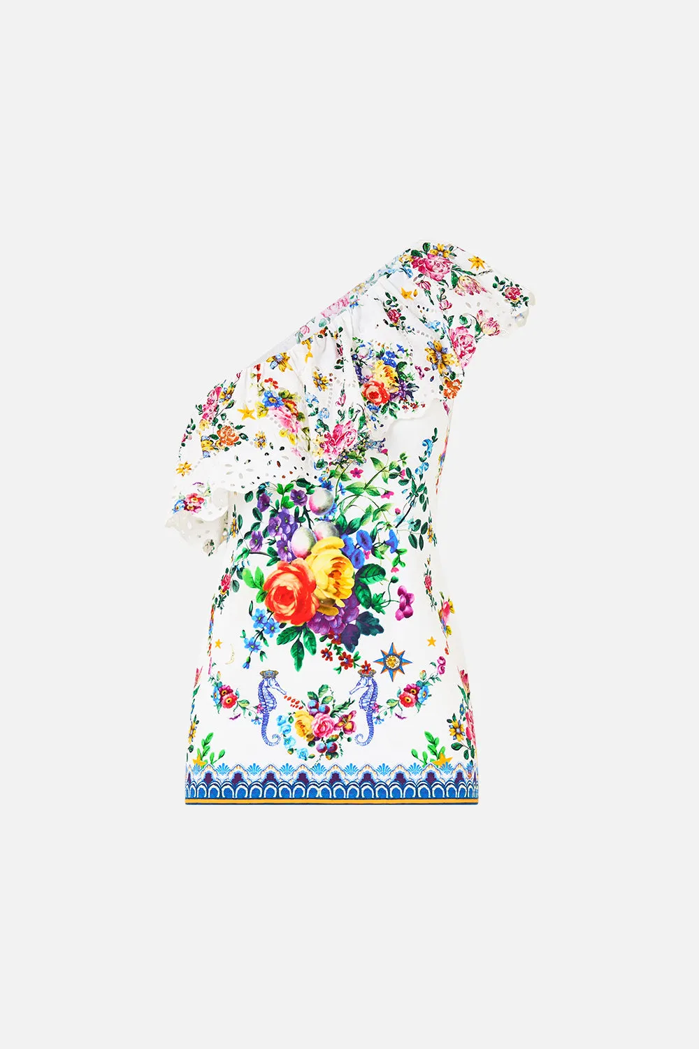 ONE SHOULDER FITTED JERSEY TANK TILES DARLS sold by Camilla product image thumbnail 3