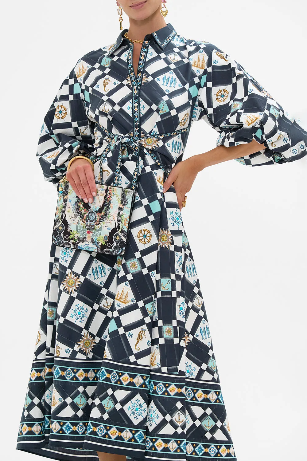 SMALL CANVAS CLUTCH FOLK AFLOAT sold by Camilla product image thumbnail 4