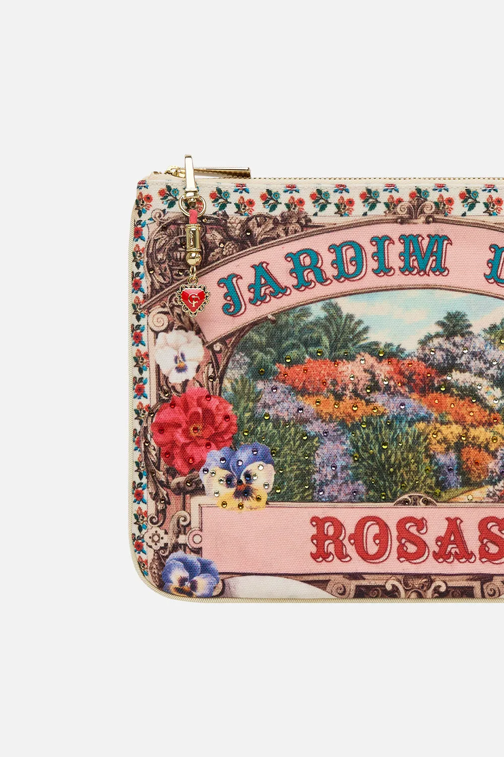 SMALL CANVAS CLUTCH AROMATIC AMOR sold by Camilla product image thumbnail 2