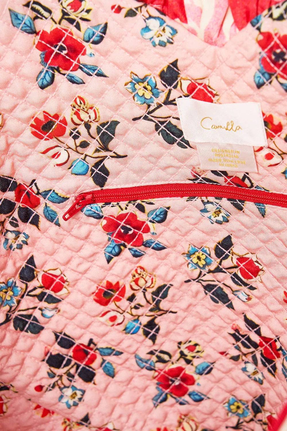 OVERSIZED HEART FRILL EDGE TOTE PINK PORTO sold by Camilla product image thumbnail 4