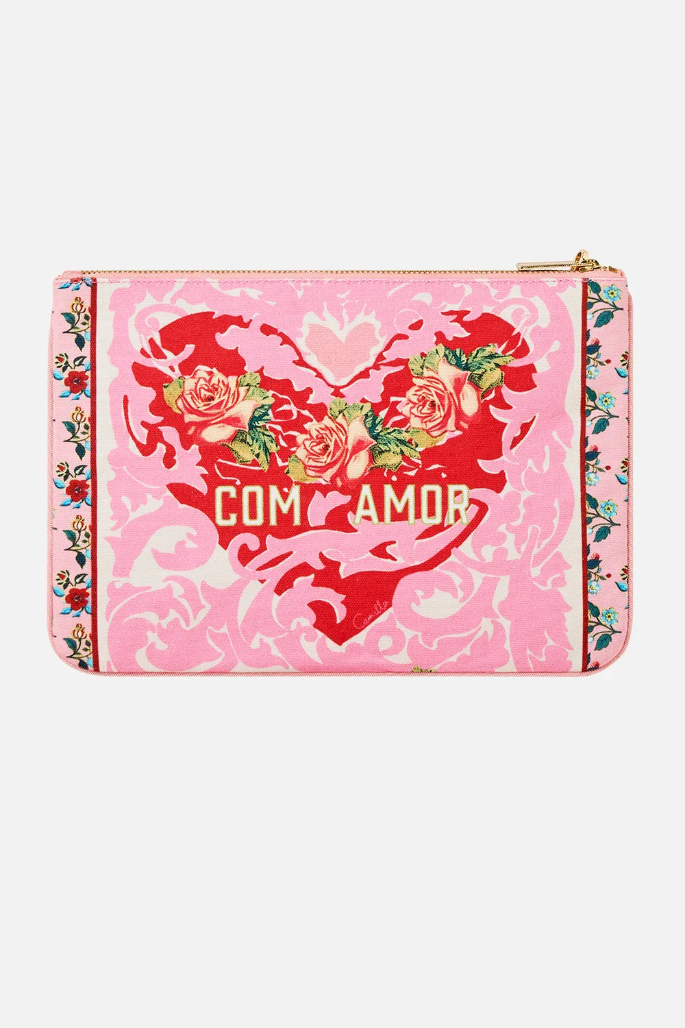 SMALL CANVAS CLUTCH PINK PORTO sold by Camilla product image thumbnail 2